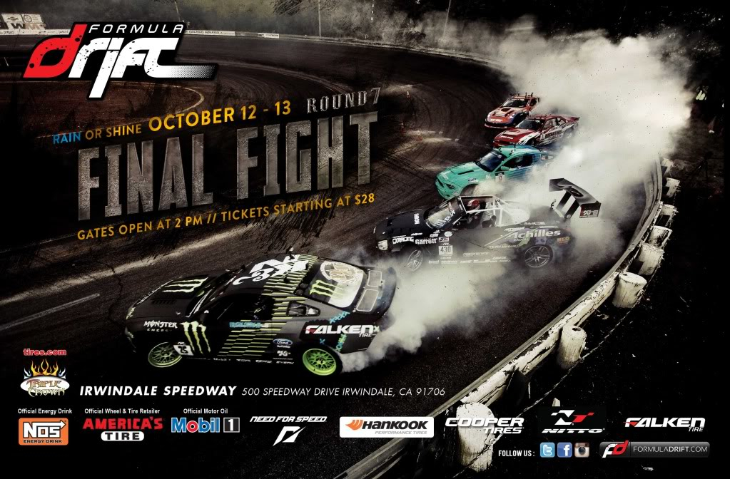 Formula D, Round 7 “Final Fight,” Irwindale, Oct 12-13, 2012