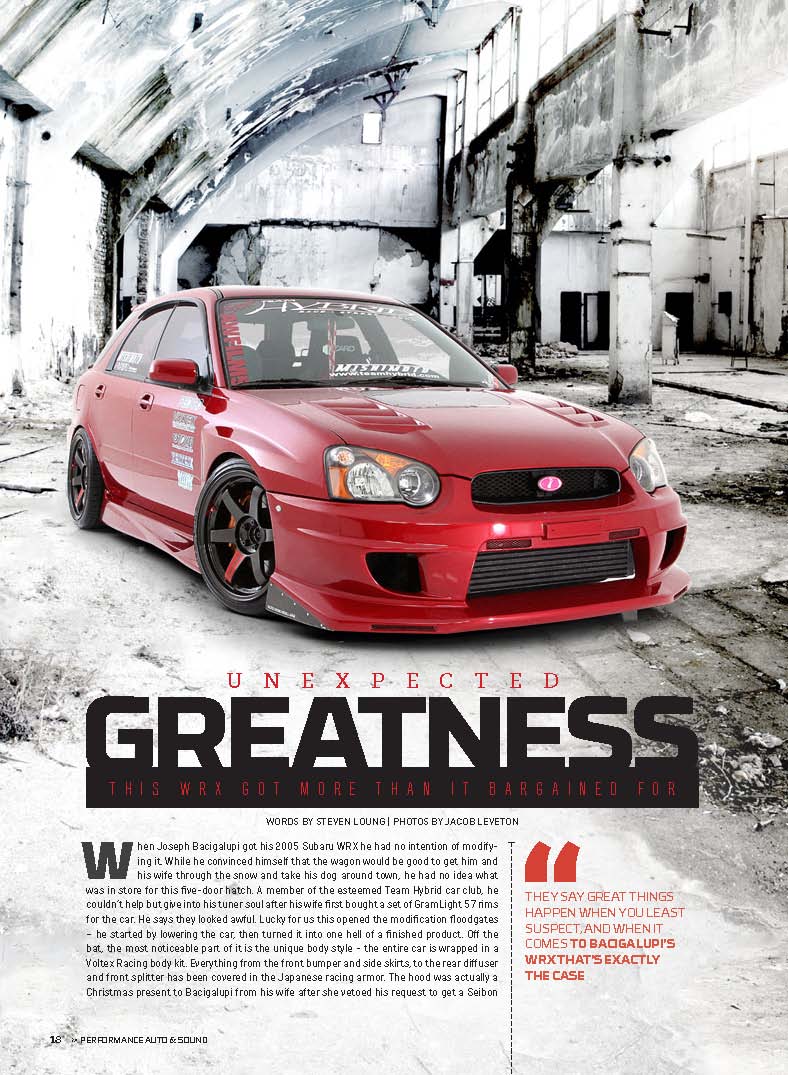 PAS Dec 2012 /Jan 2013 Issue – Team Hybrid WRX Wagon